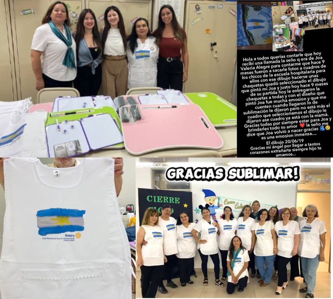 Entrega de materiales a escuela a través de Subvención Distrital